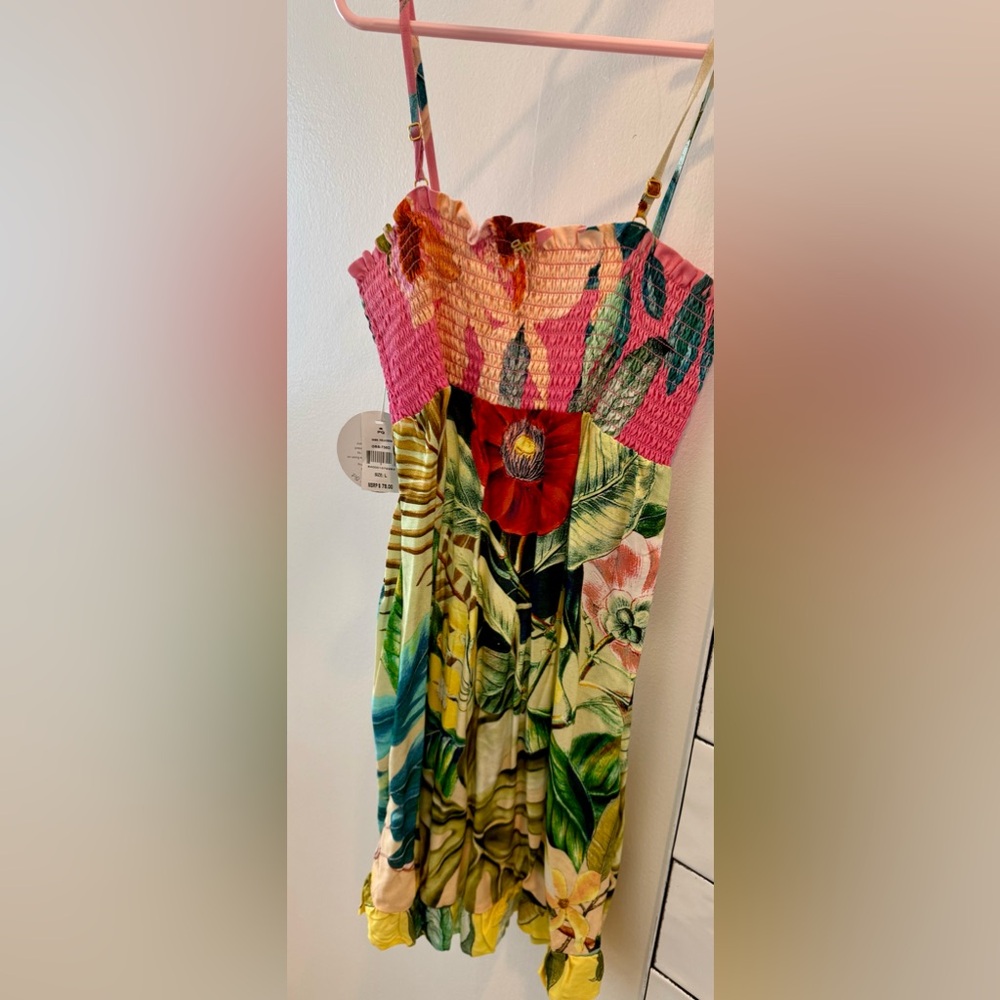 PQ girls Sz large Tropical Floral Sundress nwt